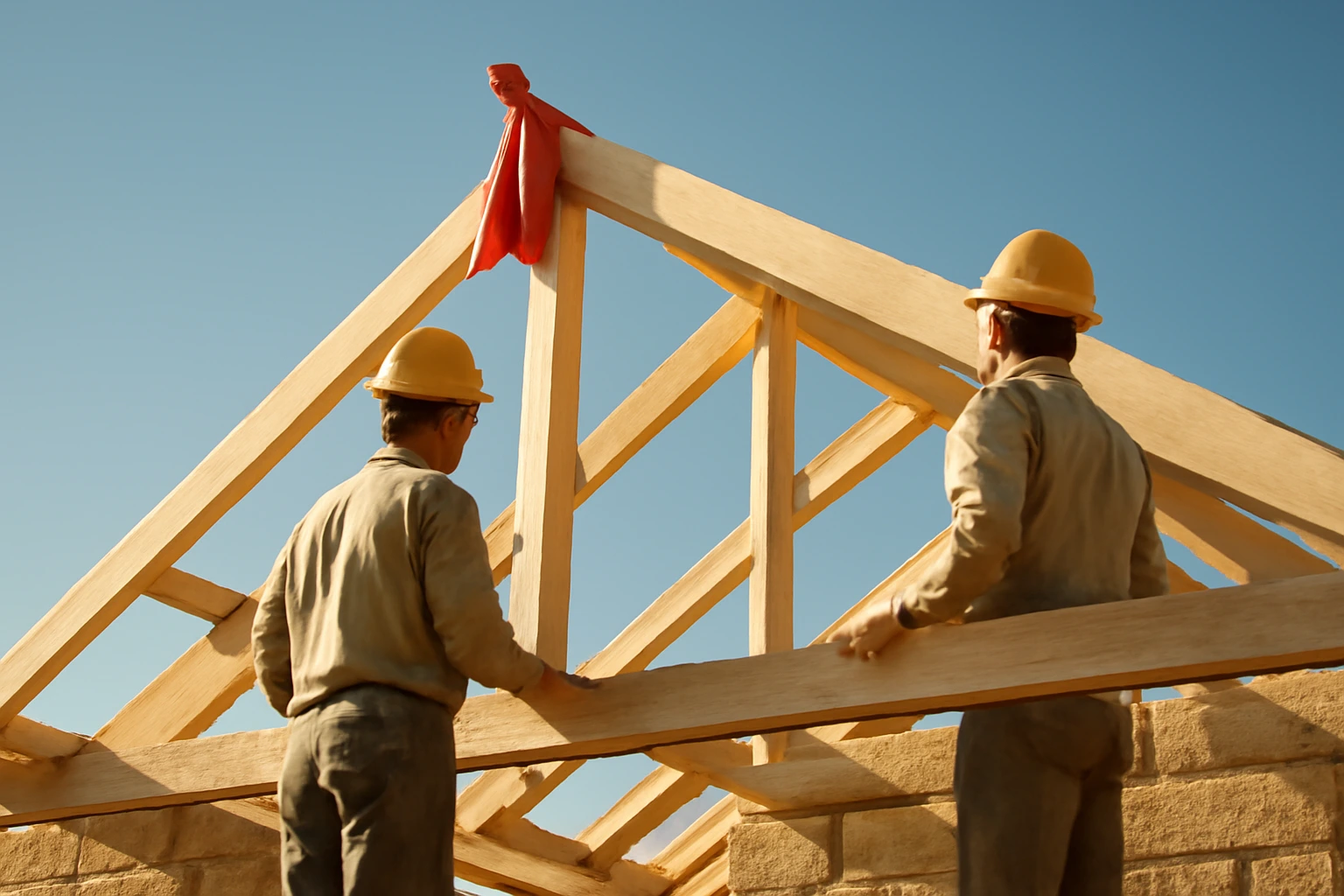 Văn khấn cất nóc, đổ mái: mốc giữa của công trình, lễ vật cho thợ và cách giữ an toàn ngày đổ bê tông