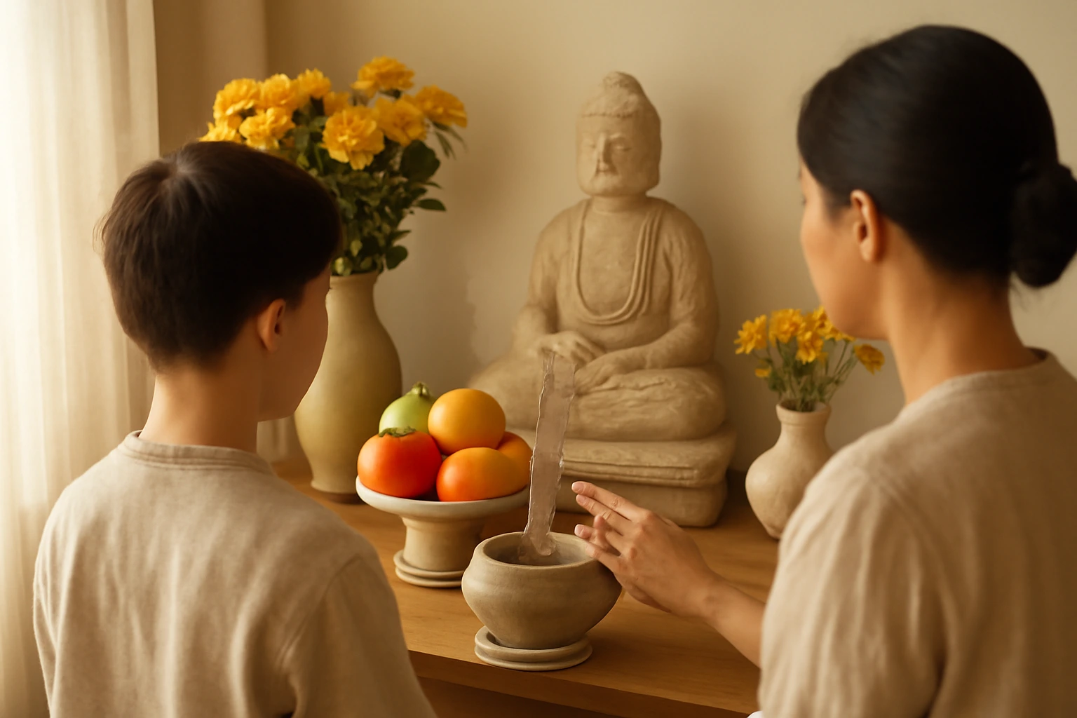 Văn khấn lễ tạ Mụ, "ra Mụ" khi con lên 12 tuổi: tục cảm tạ các Bà Mụ khi trẻ đã qua tuổi nhỏ
